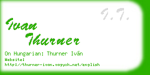ivan thurner business card