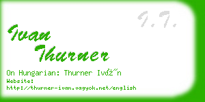 ivan thurner business card